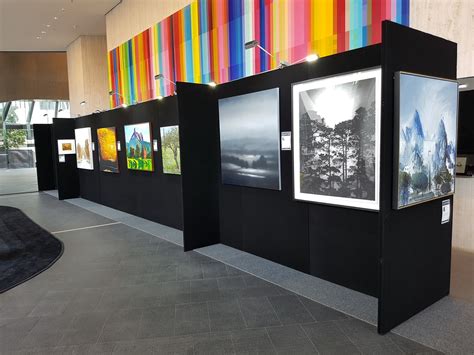 Displaying exhibiting .